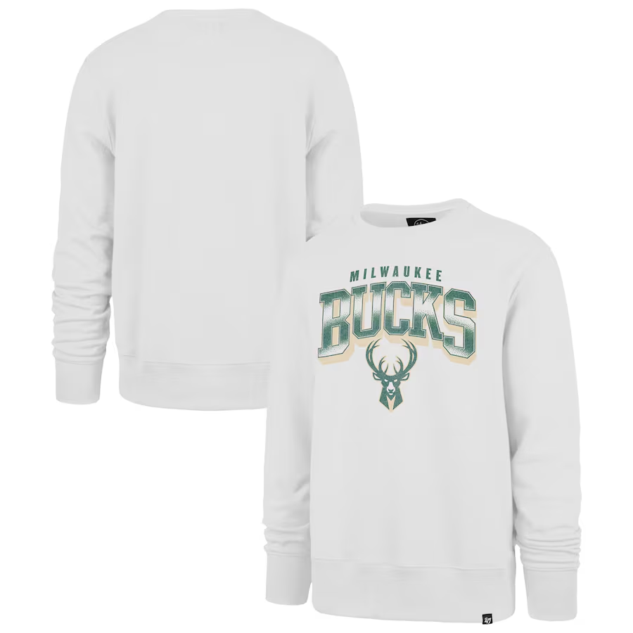 Men Milwaukee Bucks white 2024 NBA hoodie